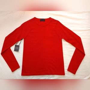 ça va de soi red crew neck top